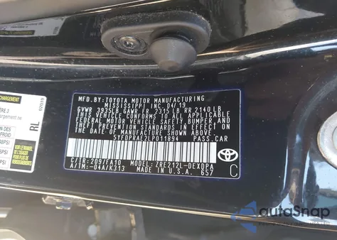 2020 Toyota Corolla L z USA, uszkodzony, nr VIN 5YFDPRAE2LP011894